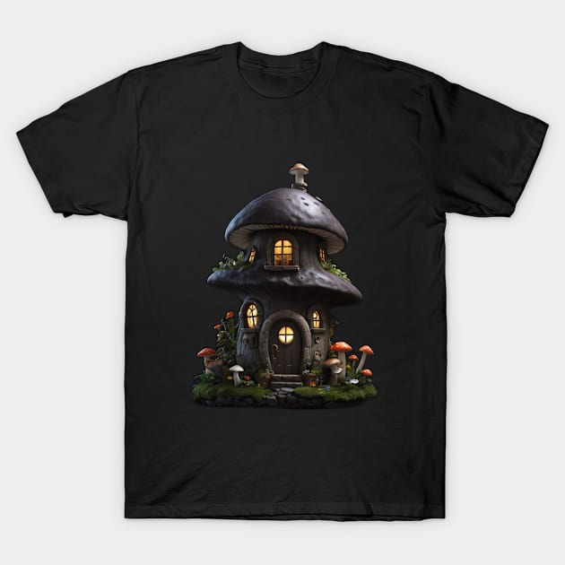 Mushroom House T-Shirt by JayDs Shop